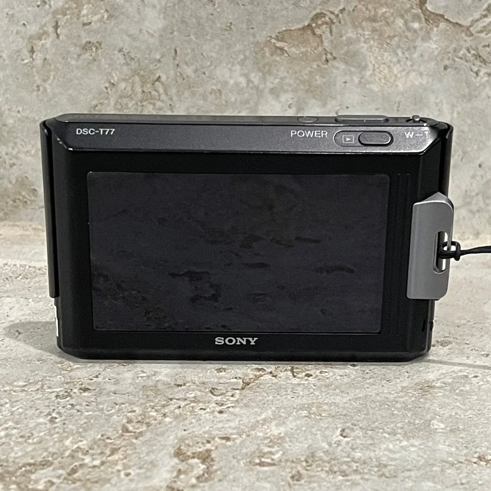 Sony Cyber-shot DSC-T77 Digital Camera Black 10.1 MP 4x Optical Zoom FullHD 1080